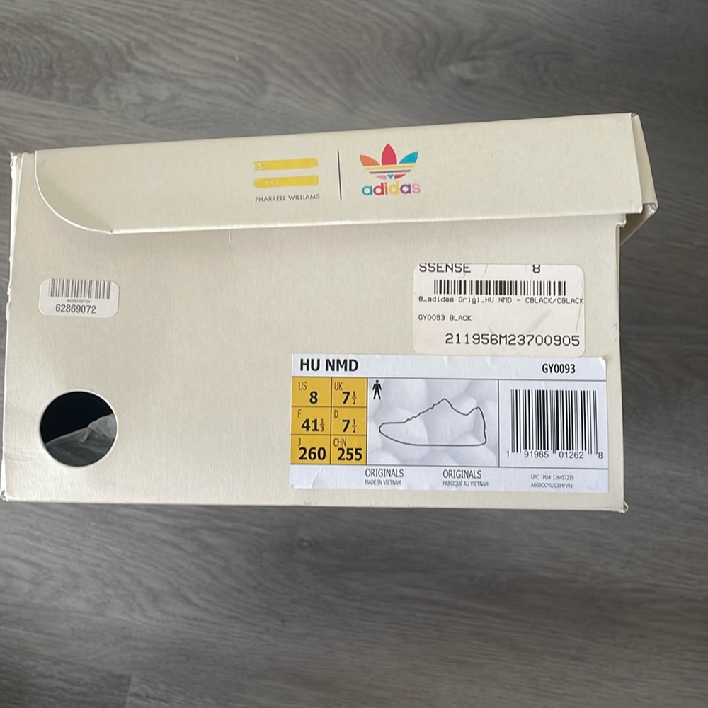 Pharrell Nmd Black With White Shoes Strings - image 2